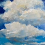 “Feel the Air”. 14.5x 11” oil on paper 2021. $750 Sold  x