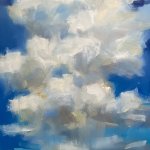 “The Pretty Rain”. 15x11 oil on paper $775 SOLD x