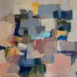 “Late Afternoon Walk” Acrylic and Mixed Media on Board - 12x12”. 2023.