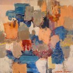 “Soak in the Waters” Acrylic and Mixed Media on Board 2023