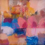 “Unwavering Myth of the Mother” Acrylic and Mixed Media on Board 2023