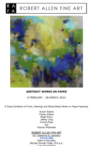 Feb-March Abstract Works on Paper at Robert Allen Fine Art